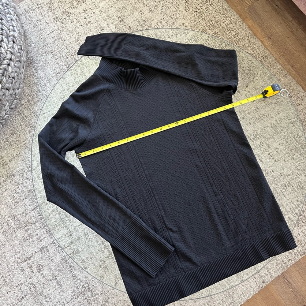 Lululemon Rest Less Mock Neck Black - Picture 9 of 14